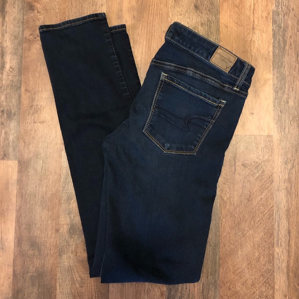 Dark Blue American Eagle Skinny Jeans